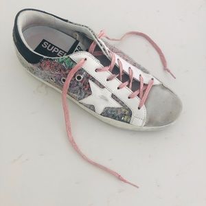 Golden Goose Superstar Rainbow Glitter Sneaker 37